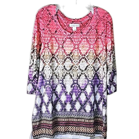 Tunic Bohemian Style Multicolor Size Large - Picture 1 of 7